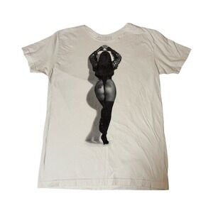 Cher Dressed To Kill Classic Tour Graphic T-Shirt Small White Cotton Concert Tee